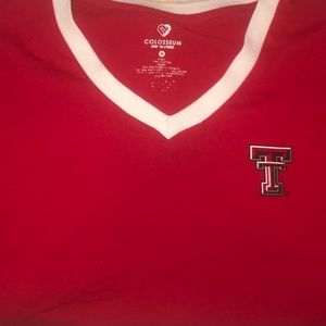 Long-sleeve baseball tee with TTU logo